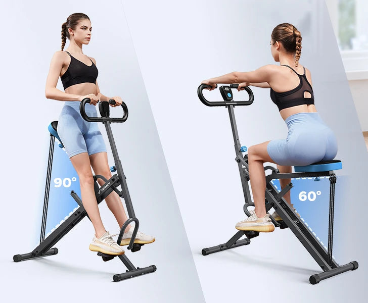 2-in-1 Squat & Rowing Machine