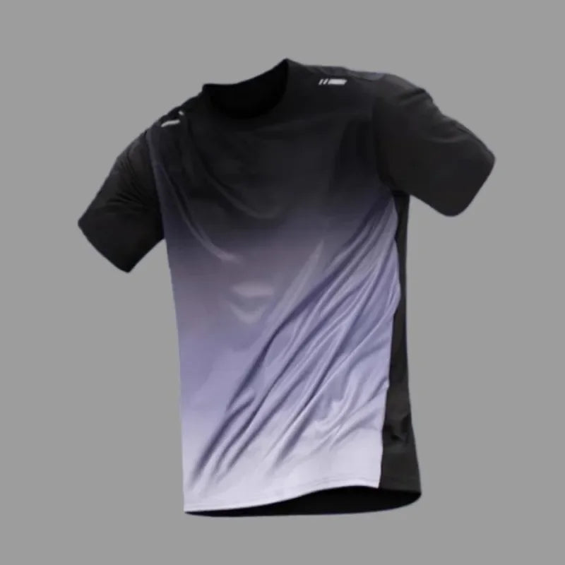 Quick-Dry Gradient Sports T-Shirt Set