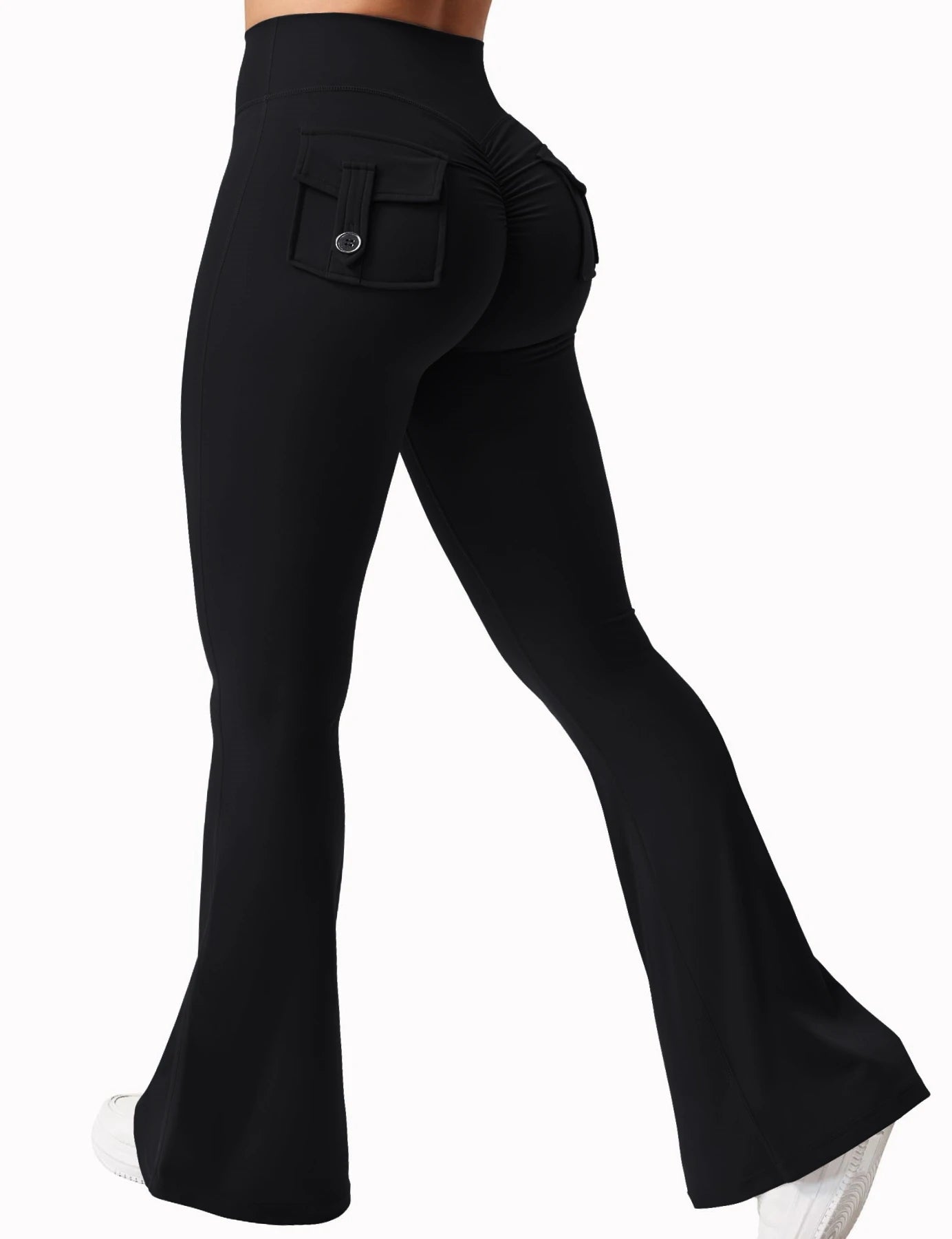Women’s Flared Yoga Pants – High-Waist Bell-Bottom Workout Leggings