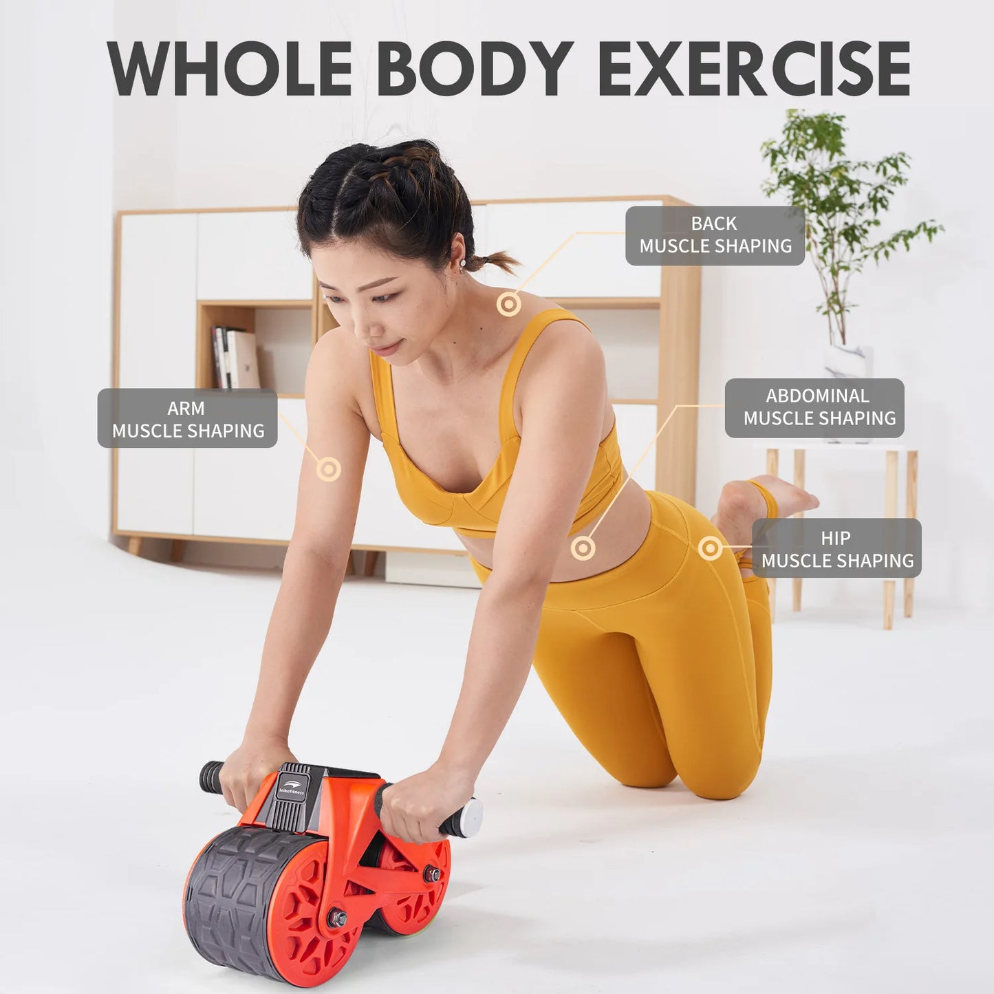 Ab Wheel Roller with Rebound & Display