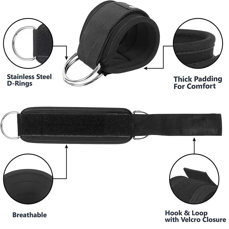 Ankle Straps Resistance Bands Set for Fitness & Yoga