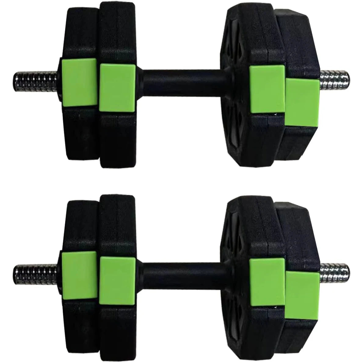 2-in-1 Adjustable Dumbbell Set with Iron Handle