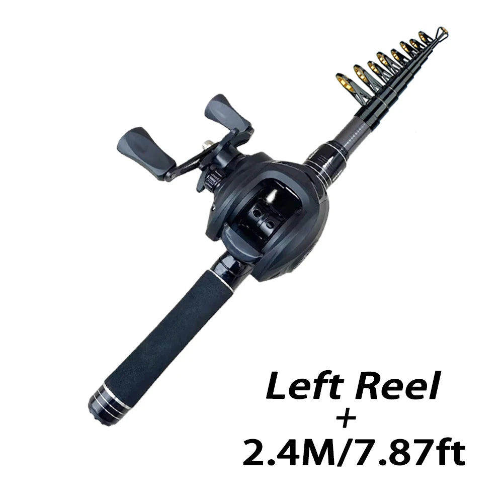 Portable Telescopic Fishing Rod Kit