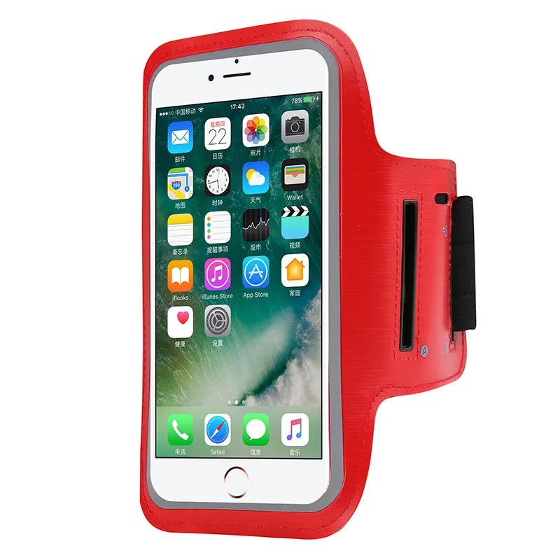 Universal sports armband phone holder for running and gym workouts