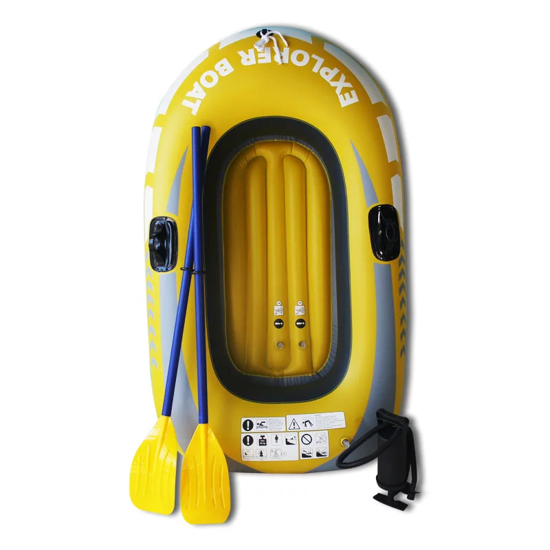 Compact 2-Person Inflatable Fishing Boat