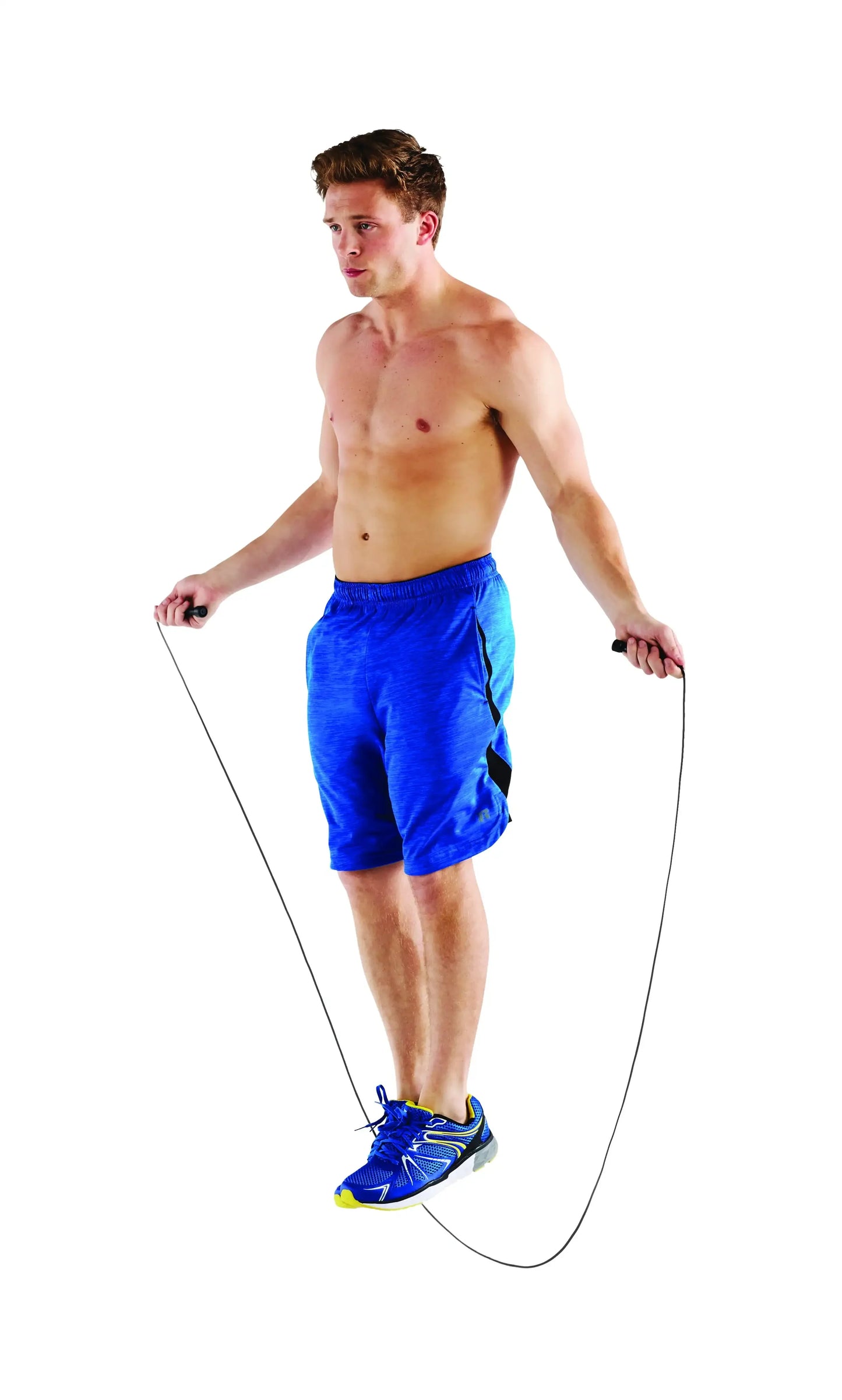 Lightweight speed jump rope with 9ft adjustable length