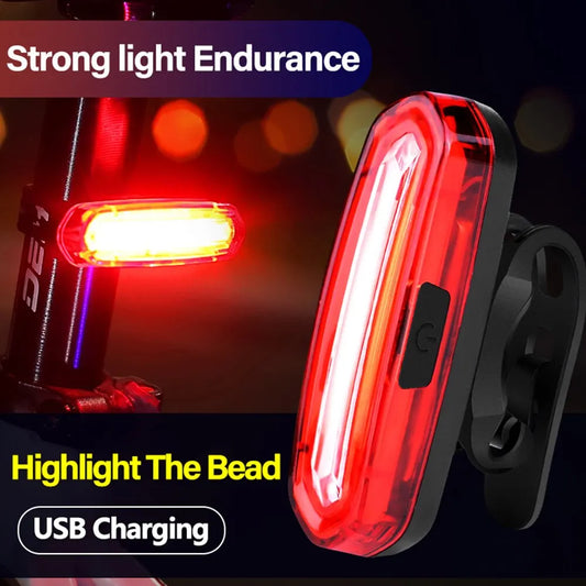 Bicycle Bike Rear Light USB Rechargeable