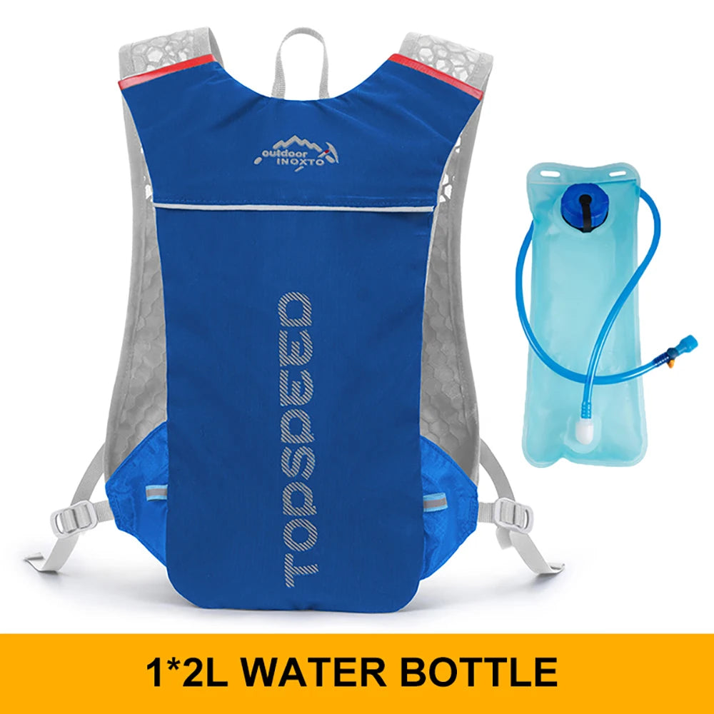 5L ultralight hydration running vest with 500ml bottle for trail and marathon