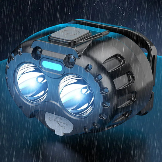 Powerful waterproof LED headlamp 250LM for camping, hiking, and emergencies