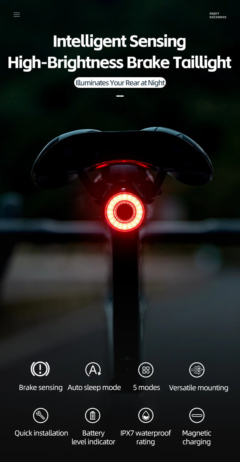 Smart Bike Tail Light Bicycle Rear Lights