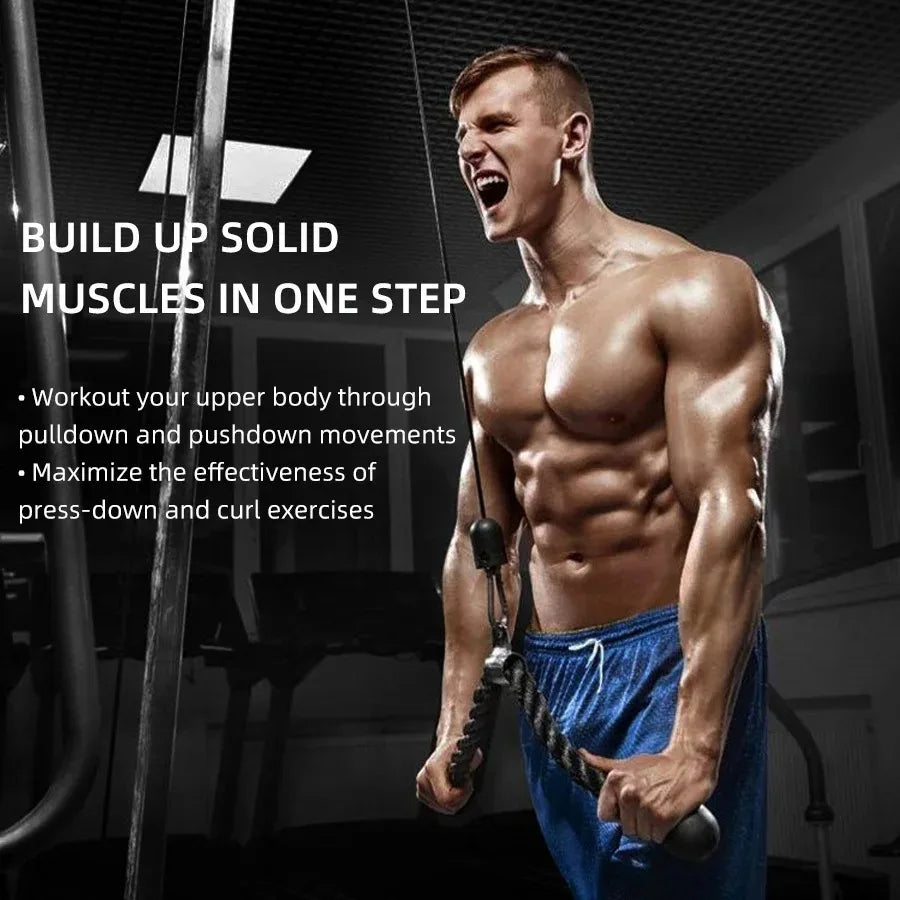Tricep Pull Rope Push/Pull Gym Cable Attachment