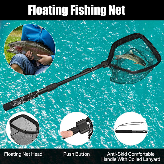 Floating Telescopic Rubber Landing Net
