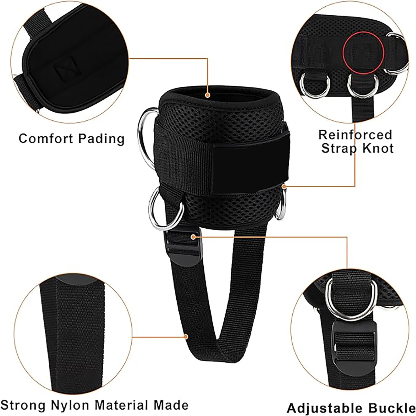 Ankle Straps Resistance Bands Set for Fitness & Yoga