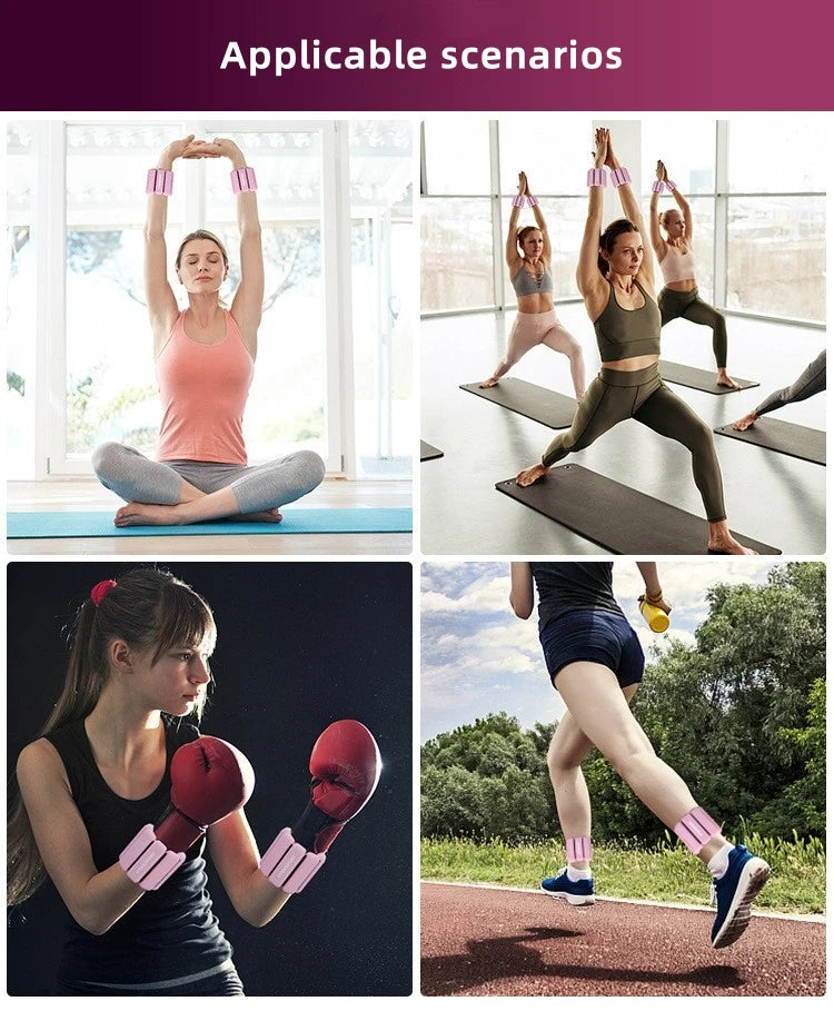 Silicone wrist weights for running and workouts