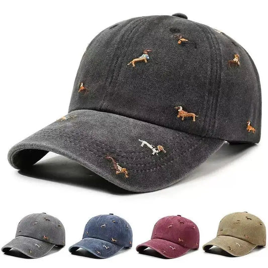 Dachshund Embroidered Adjustable Baseball Cap