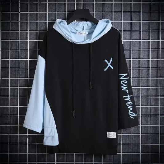 Men’s Harajuku Short Sleeve Hoodie