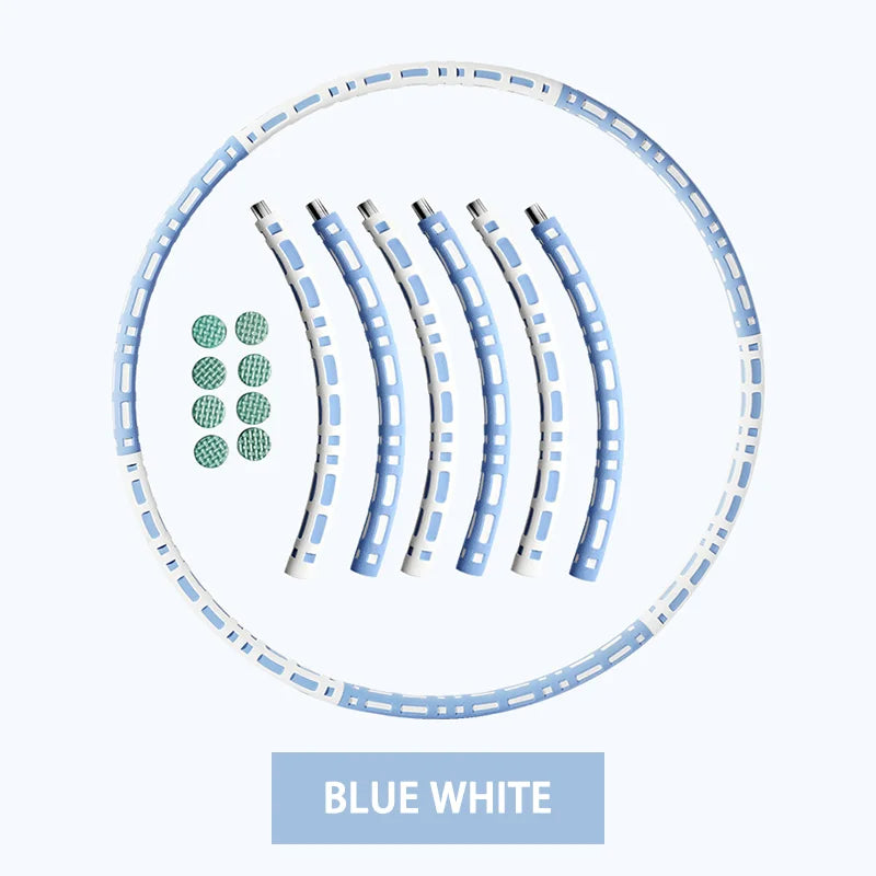 Adjustable 6-Section Foam Exercise Hoop