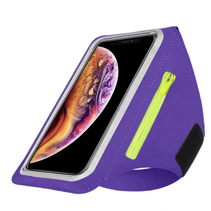 Running phone armband and wrist sleeve for sports and workouts