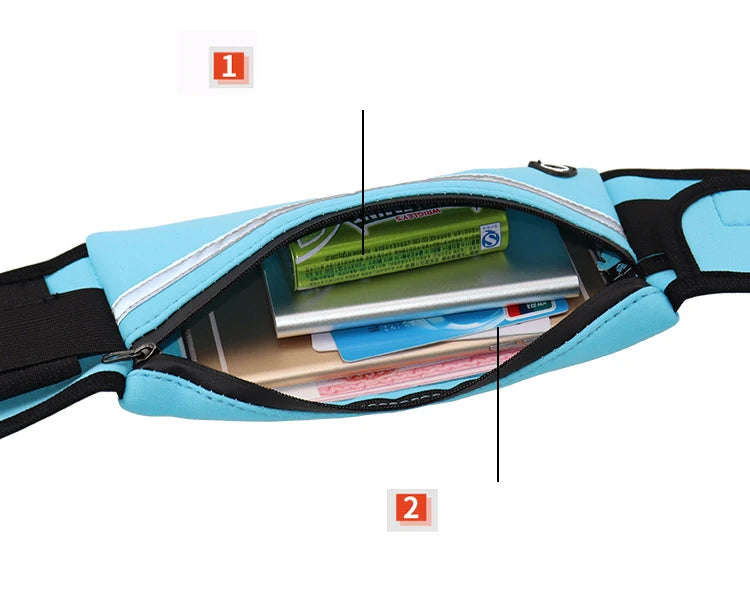 Sports waist bag for running, cycling, and gym – fits phones and essentials