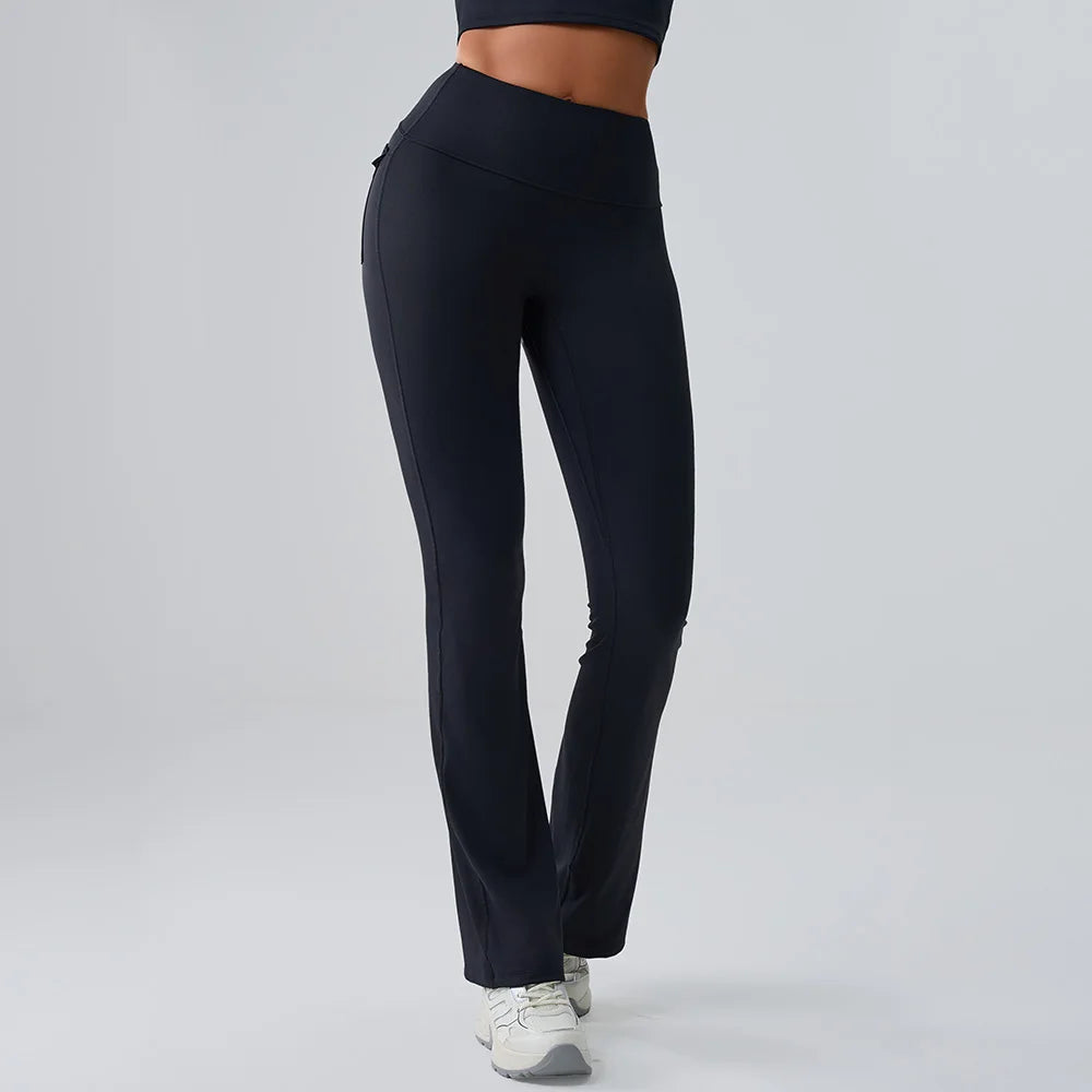 Women’s Flared Yoga Pants – High-Waist Bell-Bottom Leggings