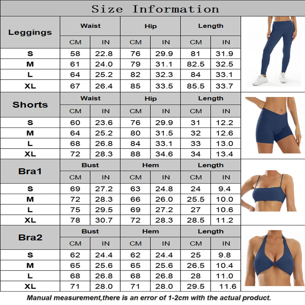 3PCS Women’s Yoga Set – Sports Bra, Leggings & Gym Outfit