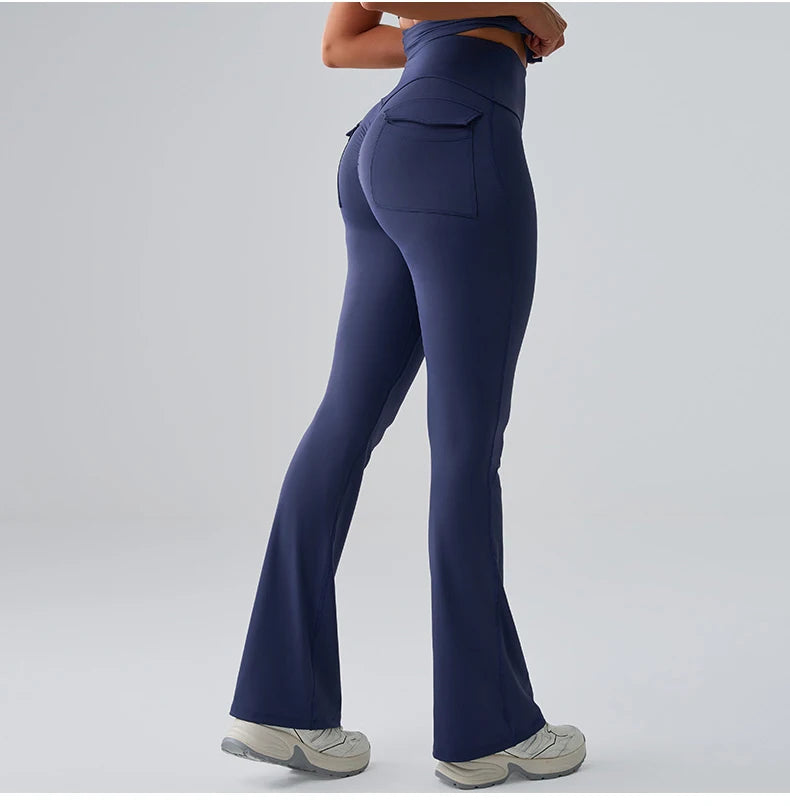 Women’s Flared Yoga Pants – High-Waist Bell-Bottom Leggings