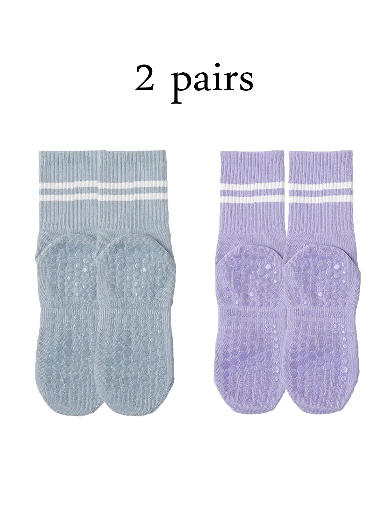 4 Pairs Non-Slip Pilates & Yoga Socks for Women