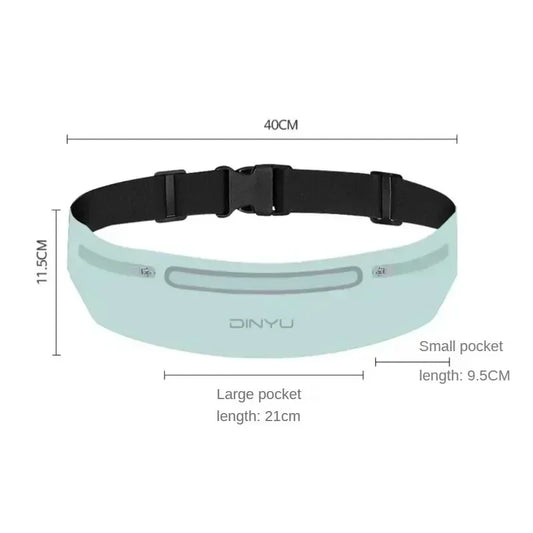 Adjustable sports fanny pack with phone holder for running and gym