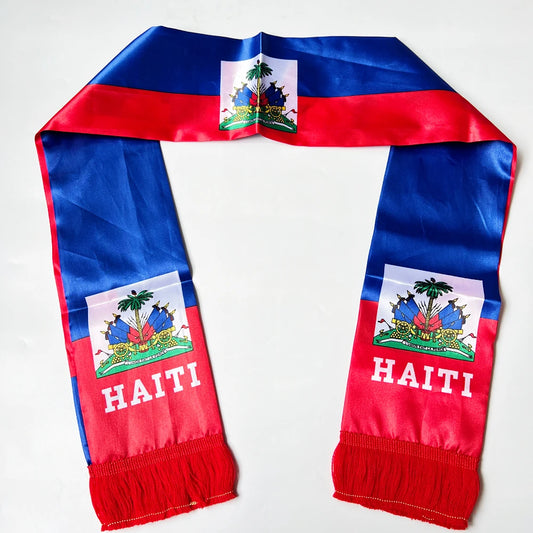 Haiti Norway Double-Sided Flag Scarf