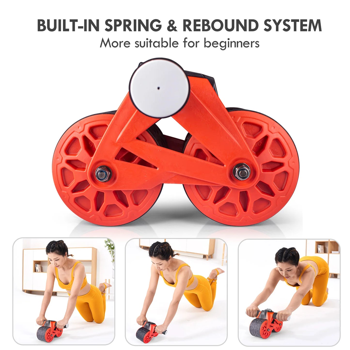 Ab Wheel Roller with Rebound & Display