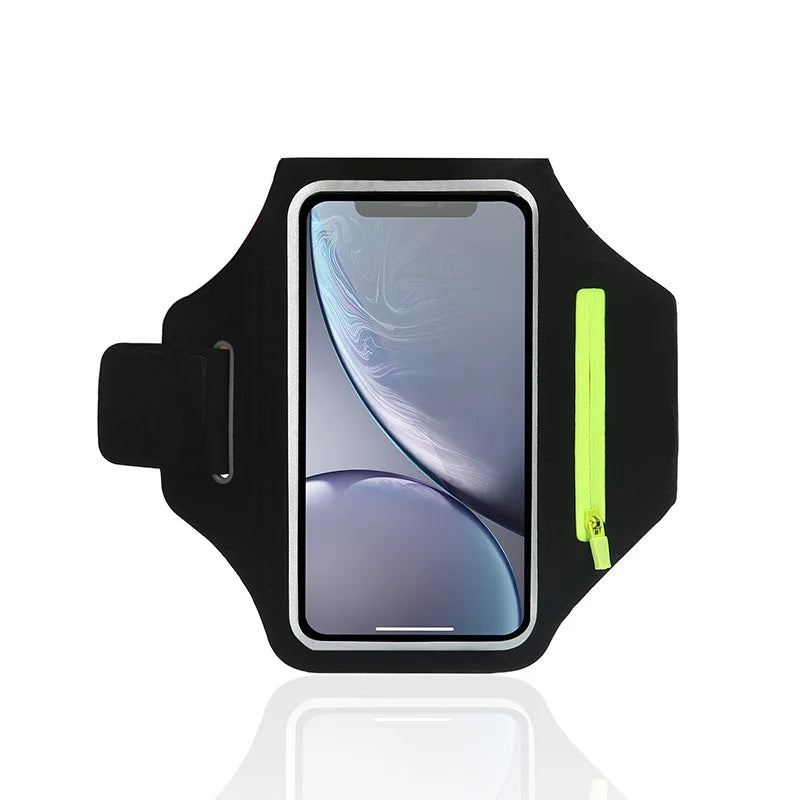 Running phone armband and wrist sleeve for sports and workouts