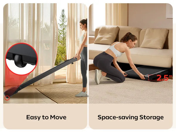 Treadmill with incline, app, and remote control