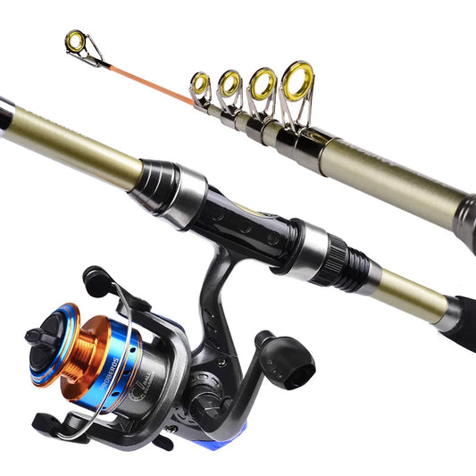 Complete 40-Piece Fishing Rod Kit