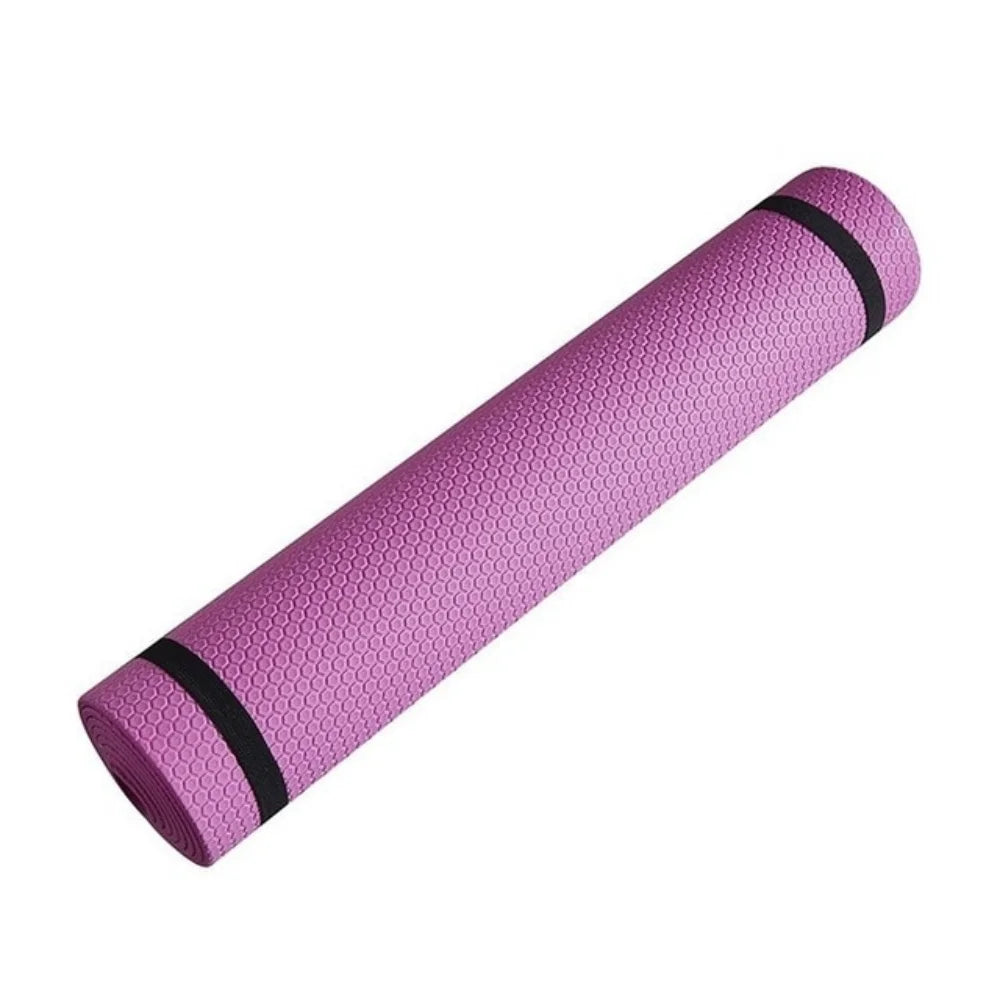 Thick anti-skid yoga mat for exercise, pilates, and home workouts