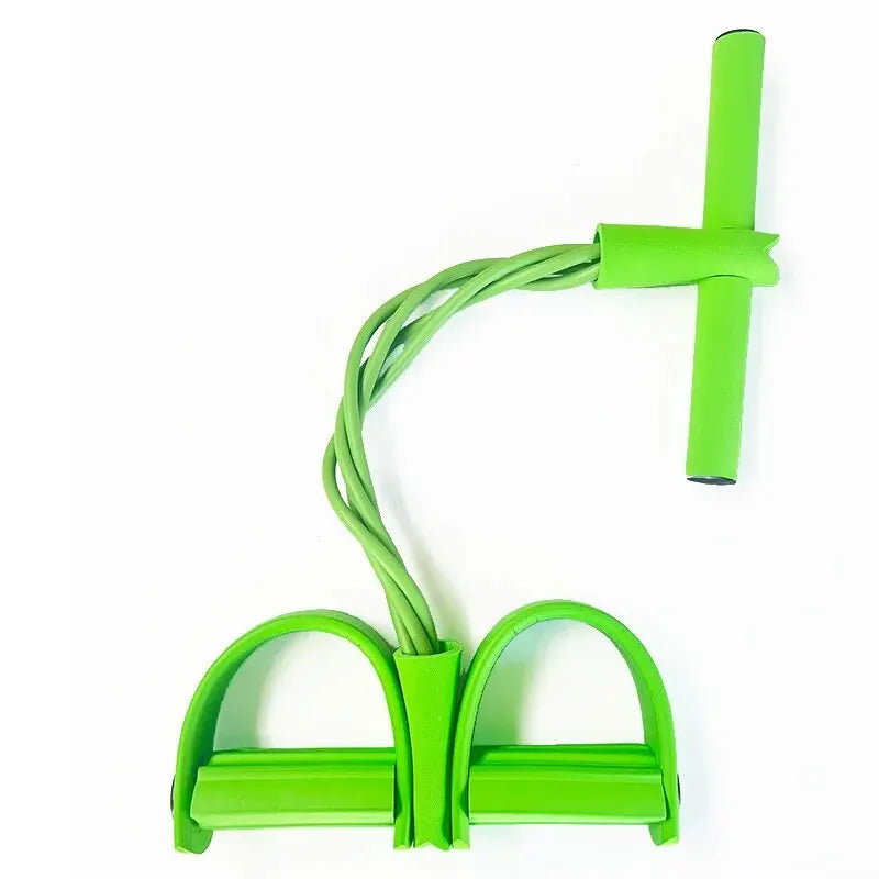 4-Tube Pedal Tensioner – Multi-Functional Elastic Fitness Band