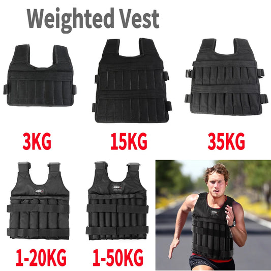 Adjustable Weight Training Vest for Running & Workout 3/15/35kg