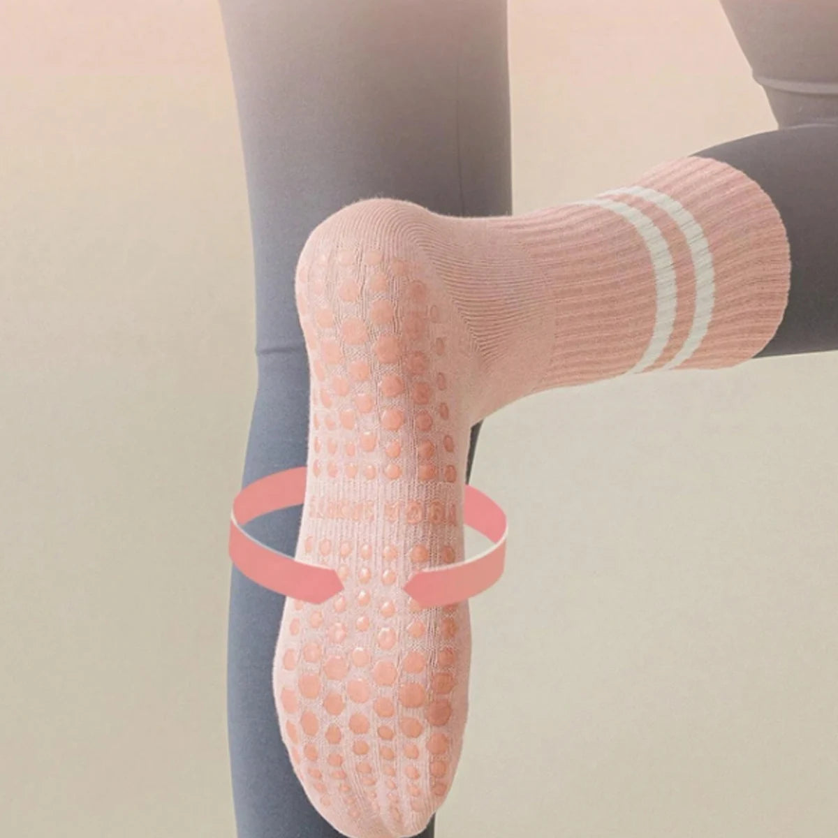 4 Pairs Non-Slip Pilates & Yoga Socks for Women