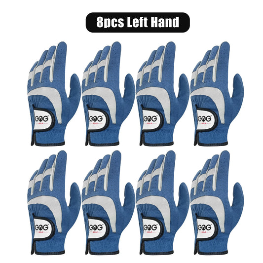 Premium Golf Gloves 8-Pack Blue