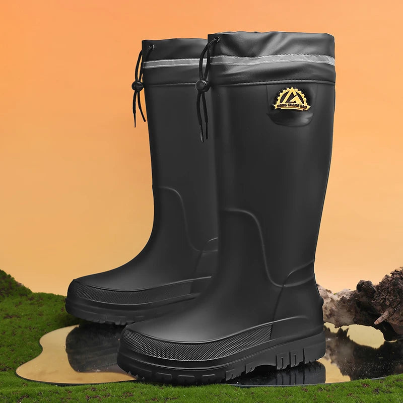 Men's Fleece-Lined Rain Boots