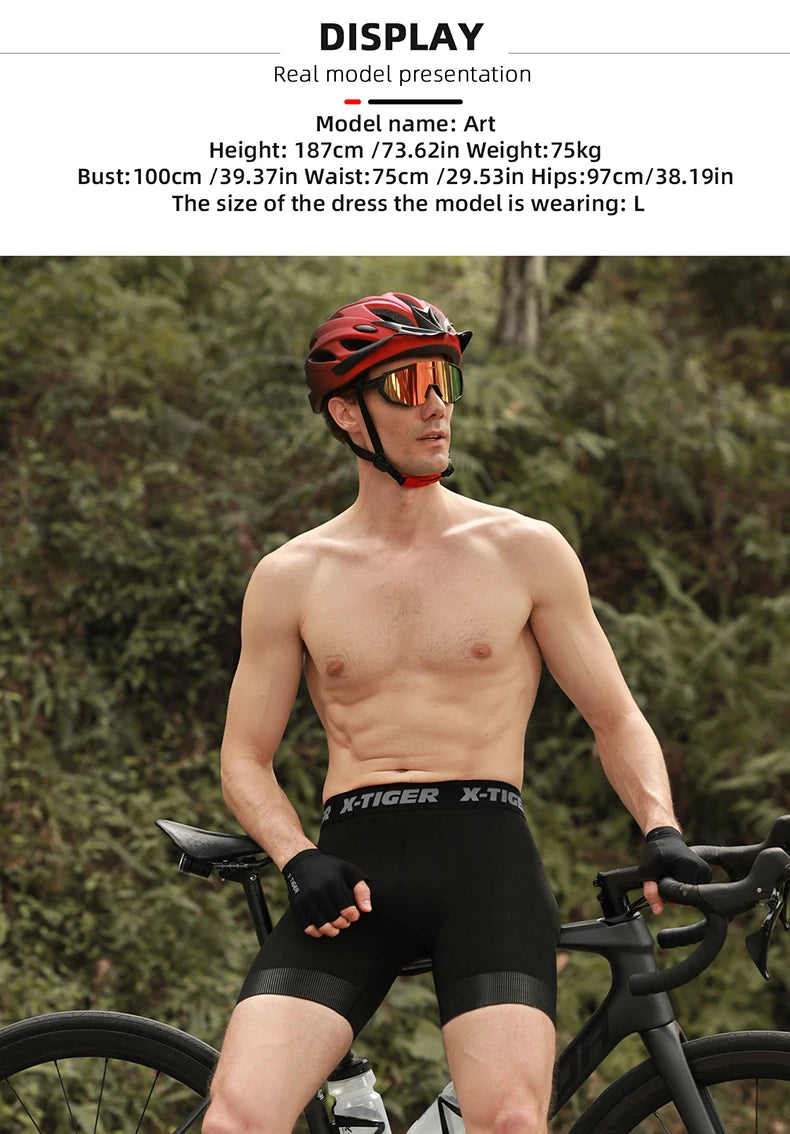 Cycling Shorts Mesh Underwear Gel Pad