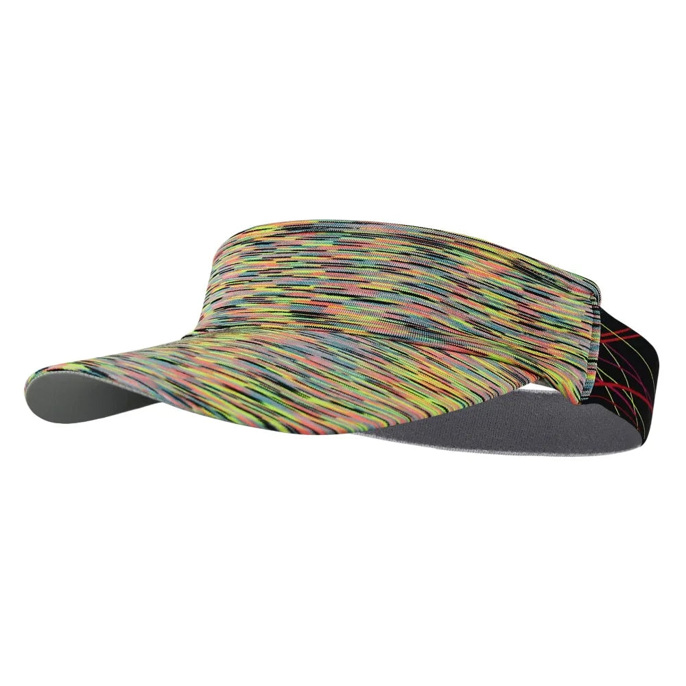 Breathable quick-dry visor cap for running, sports, and outdoor activities