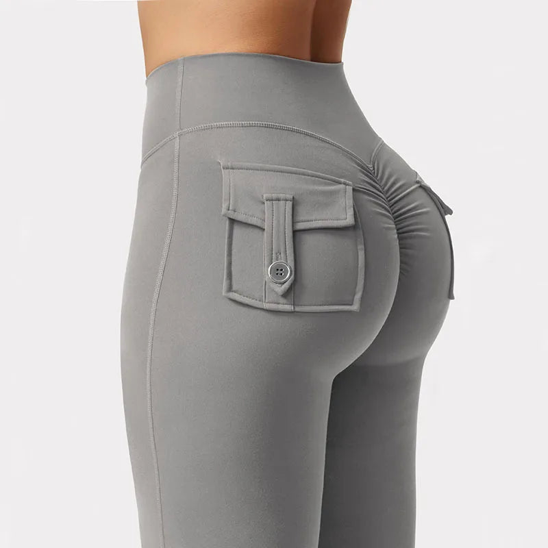 Women’s Flared Yoga Pants – High-Waist Bell-Bottom Workout Leggings