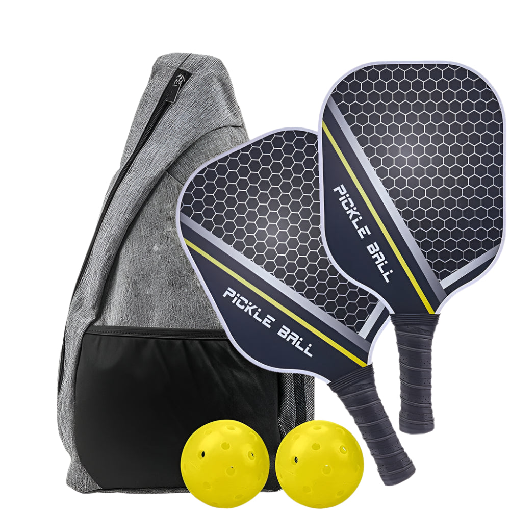 Pickleball Paddles Set-Graphite Carbon Fiber Lightweight Racquets Set