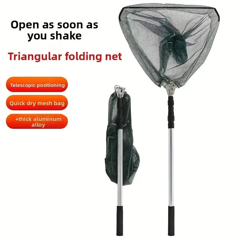 Ultra-Lightweight Foldable Telescopic Fishing Net