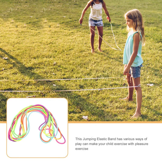 Rainbow Elastic Jump Rope Fun