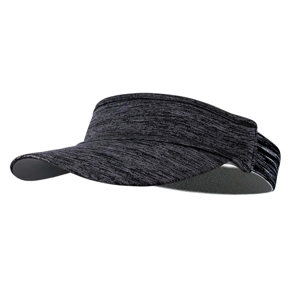 Breathable quick-dry visor cap for running, sports, and outdoor activities