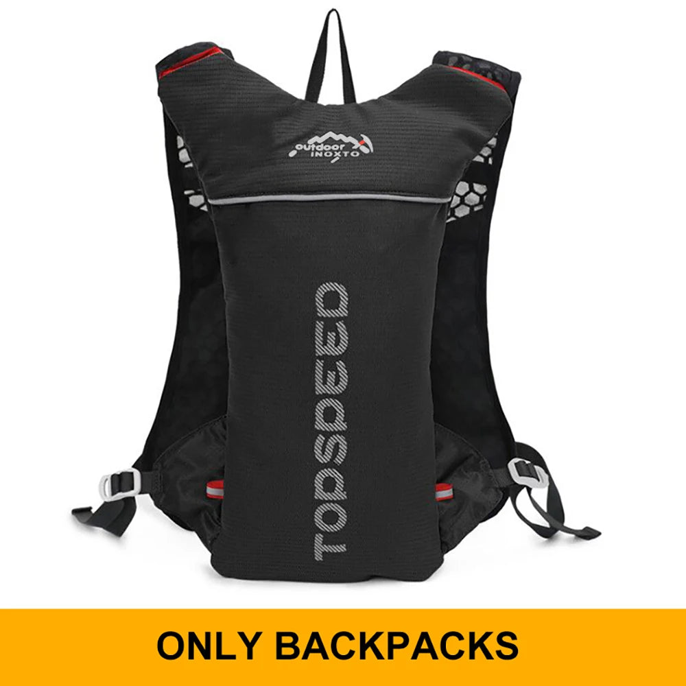 5L ultralight hydration running vest with 500ml bottle for trail and marathon