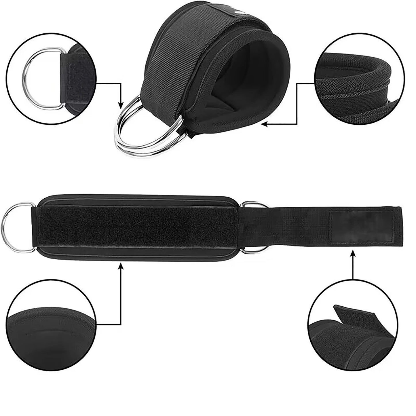 Ankle Straps Resistance Bands Set for Fitness & Yoga