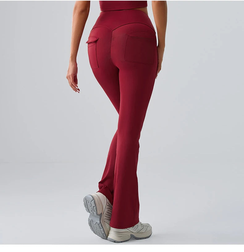 Women’s Flared Yoga Pants – High-Waist Bell-Bottom Leggings