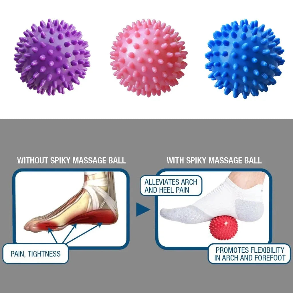 7cm Hard Spiked Massage Ball / PVC Foot & Muscle Relief